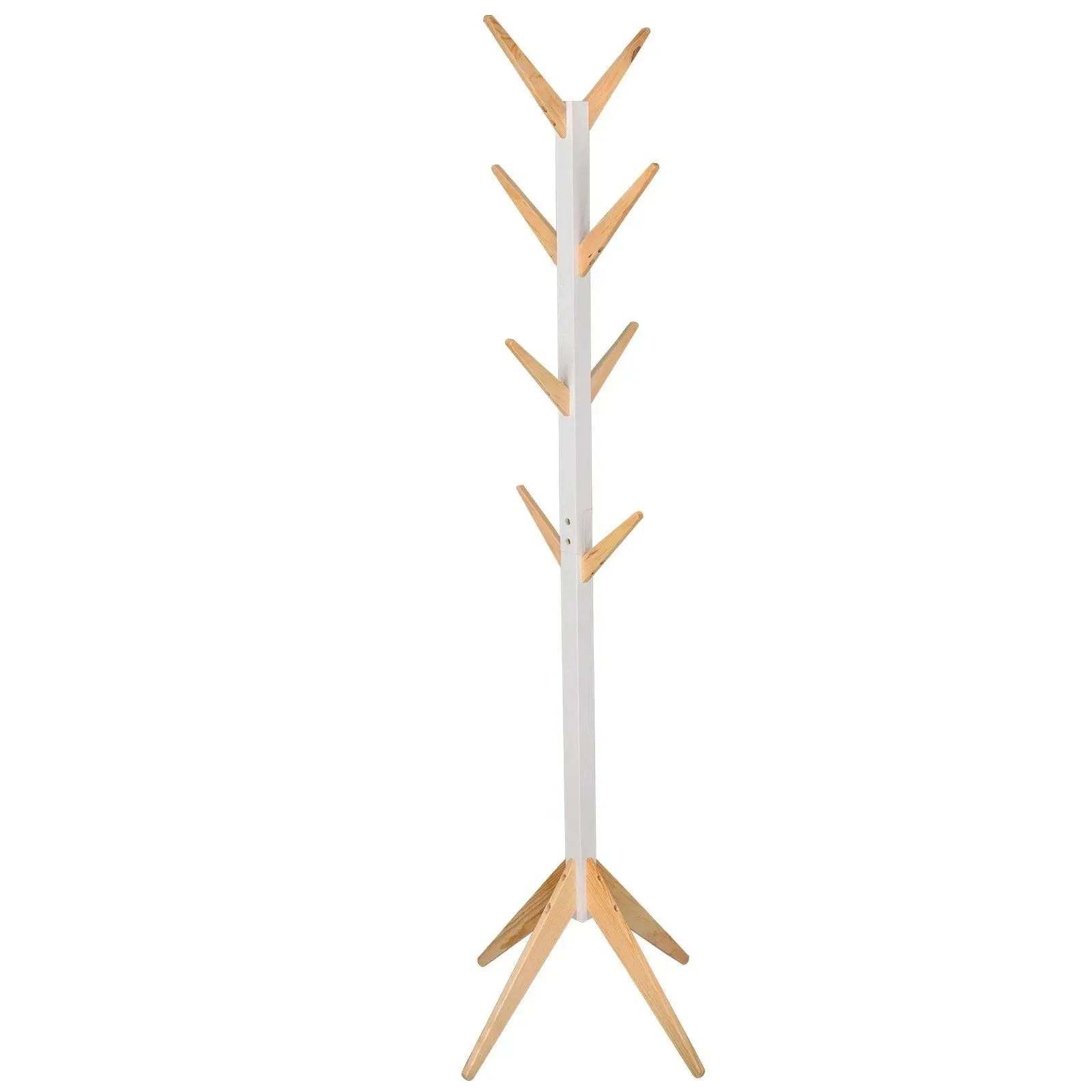 Feronza® Kledingrek 180 cm met 8 Haken - Hoed- en Jasdisplay, Kledingstandaard met Hangrek voor de Slaapkamer - Feronza